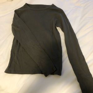 Brandy Melville olive green long sleeve shirt